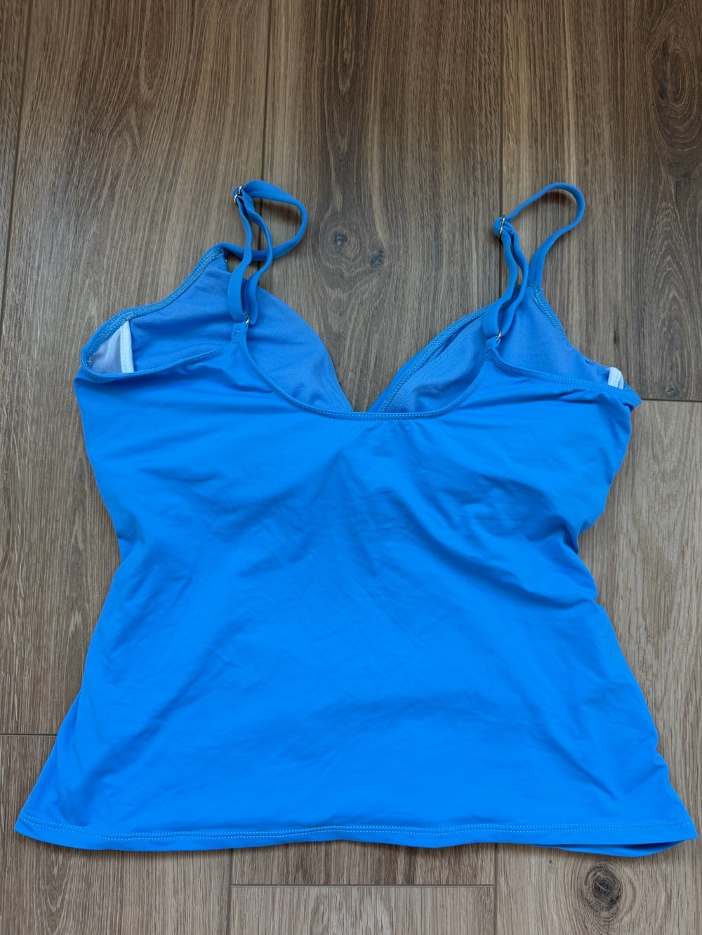 Lauren Ralph Lauren Blue Turquoise Tankini Bathing suit Top size 14 - Picture 2 of 7